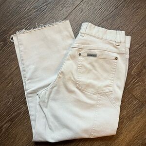 Lee Women's Cream Carpenter Jeans